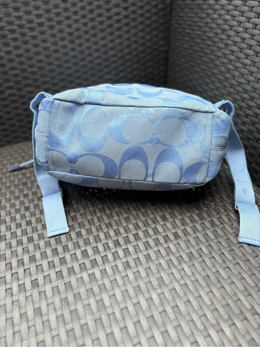 Coach Kyra Daisy Signature C Monogram Backpack Periwinkle With Matching Wristlet - Picture 5 of 15